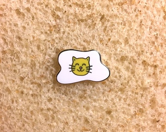 Kitty Side Up = Hard Enamel Pin