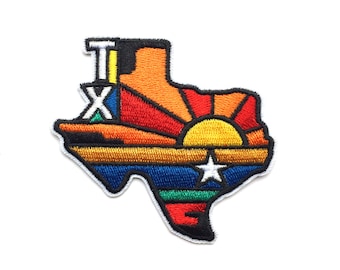 TEXAS- Embroidered Iron On Patch