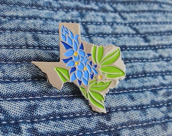 Texas Bluebonnet  - Enamel Lapel Pin