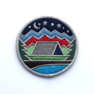Camping - Embroidered Patch - 2.5"