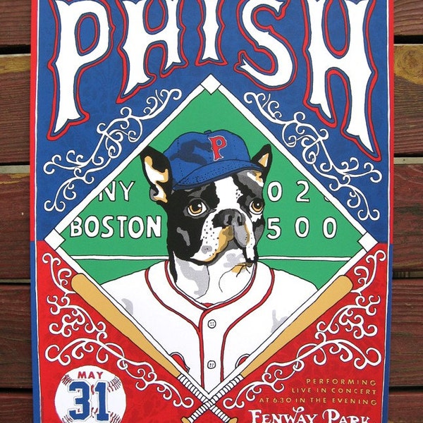 Phish - Fenway Park - Screenprinted Gigposter