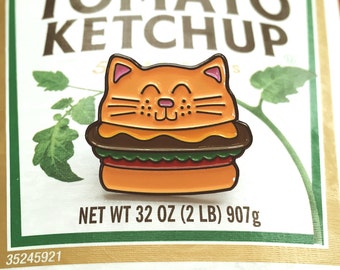 Cat Burger - Enamel Pin