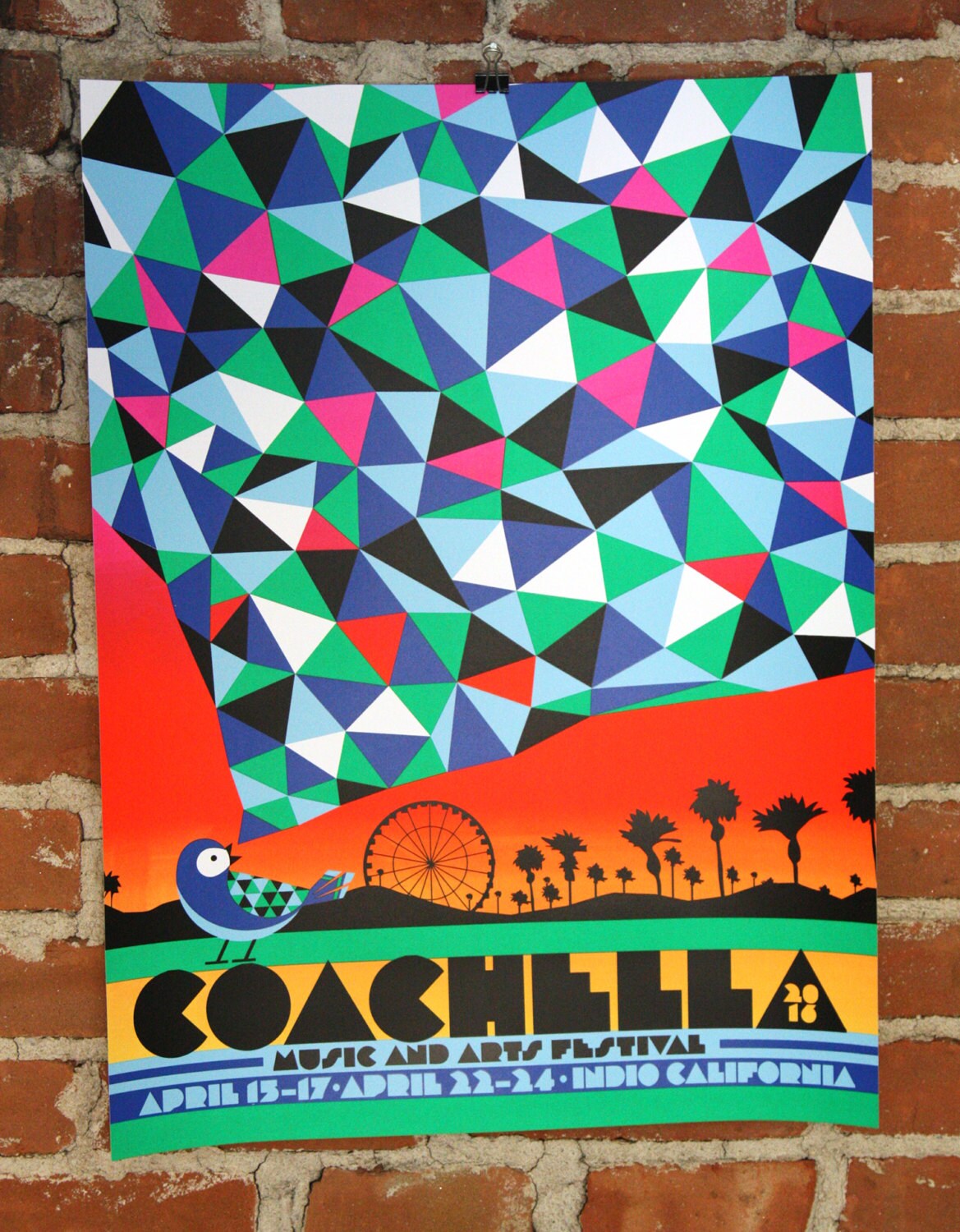 Coachella 2016 - Official Screenprinted Poster - Etsy