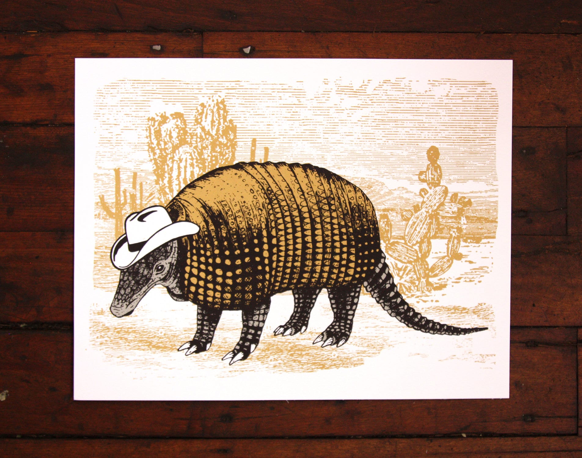 大慈 Armadillo 東和 3万人記念 絵柄B BIGタペストリー Texas Armadillo- Silkscreened Art Print - Etsy