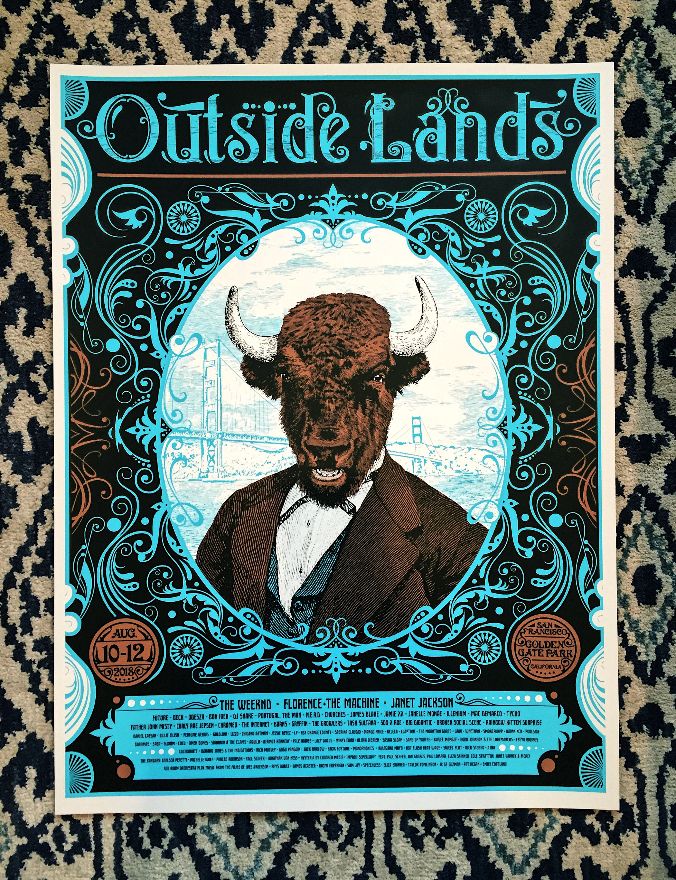 Outside Lands 2018 Official Poster Etsy