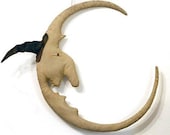 Primitive E-Pattern - Primitive Halloween Moon Man Wall Hanging - PDF File Digital Download