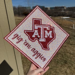 Custom Rhinestone Graduation Cap Topper