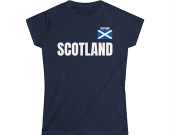 Scotland Soft style Tee: Stylish Women's Wear for Football Fans