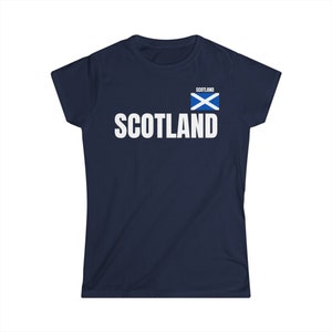 Scotland Football Shirt Gift for Women Football Shirt for Euro 2024 Ladies Scotland Top for Euro 2024