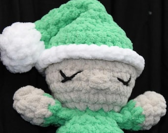 Sleeping Baby, soft and cuddly crocheted sleeping baby 9 inches tall
