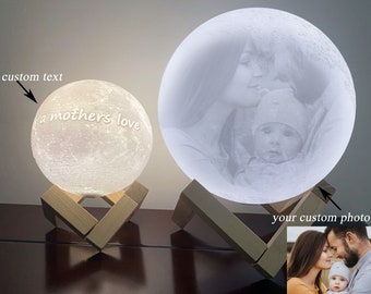 Fathers Day Gifts, Personalised 3d Photo printed Moon Lamp, Custom Picrure Night Light, Photo Lights, Photo Lamp, Photo Led Light, BBf Gift