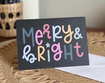Merry and Bright Holiday Card: Christmas Greeting Card