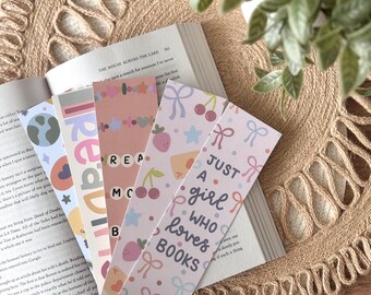 Mystery Bookmark Bundle | 3 Glossy Bookmarks, Variety of 3 Designs
