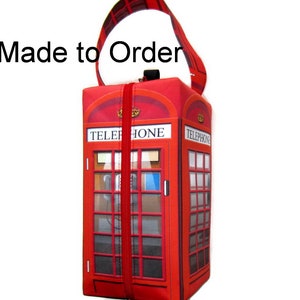 MADE TO ORDER British Telephone Box, Boxy Bag image 1