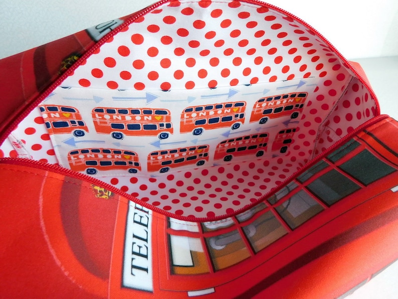 MADE TO ORDER Large British Telephone Box, Boxy Bag image 4