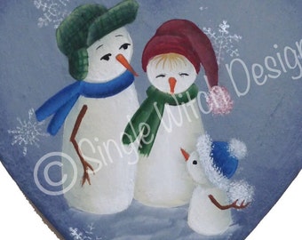What Snowball?  Christmas Ornament - Decorative Painting pattern ePacket