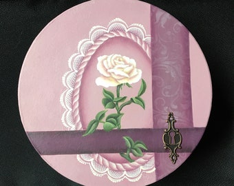Memory in Plum Acrylic Decorative Painting ePacket