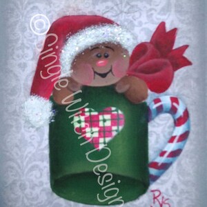 Ginger Tea Ornament - Decoratief schilderpatroon ePacket