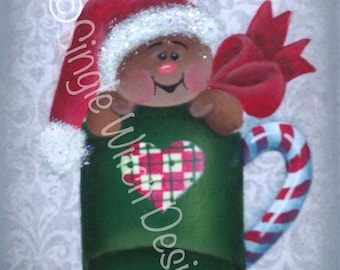 Ginger Tea Ornament - Decorative Painting Pattern ePacket