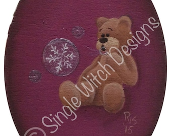 Snow Bubbles Christmas Ornament -Decorative Painting Pattern ePacket