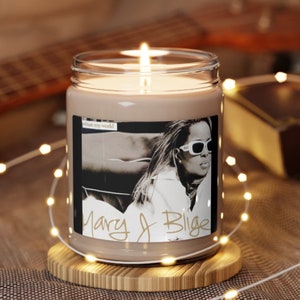 Mary J Blige, Share my World, Midnight Love Edition, R&B Hip hop music, Soy Scented candle, 9oz. Perfect gift