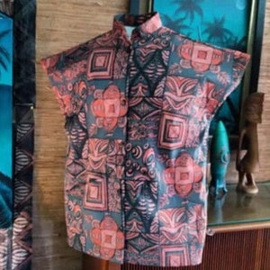 Sophista-tiki Togs womens teatimer /paka shirt. s xxl .custom fabric choice image 5