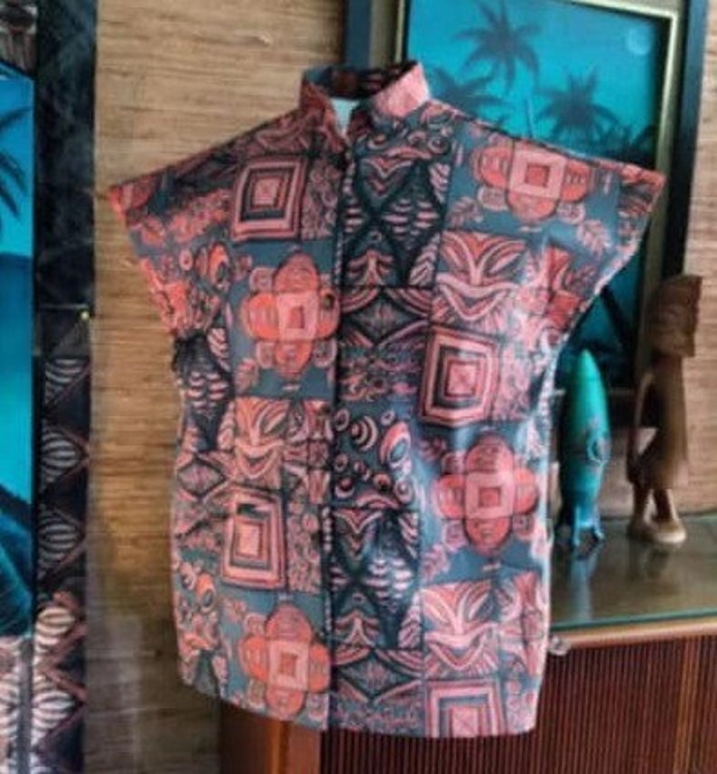 Sophista-tiki Togs womens teatimer /paka shirt. s xxl .custom fabric choice image 5