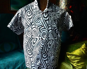 2XL and above custom fabric choice aloha shirt sophista-tiki togs