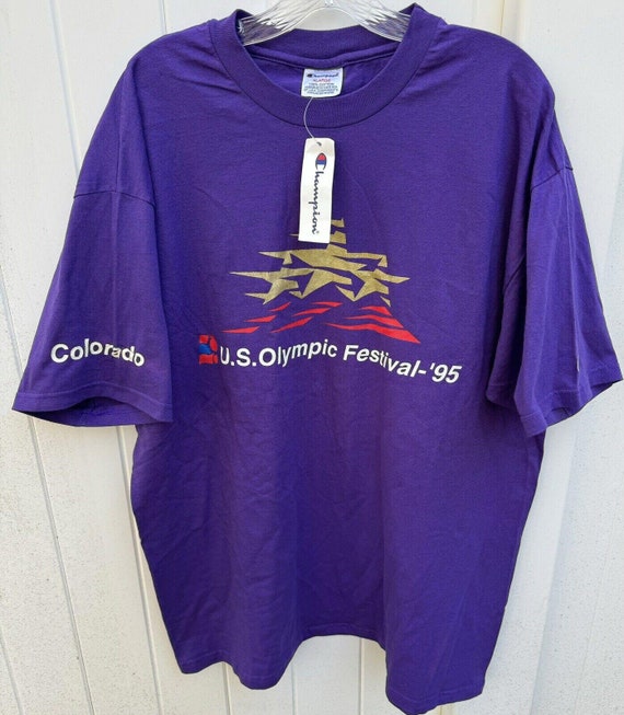 Vintage US Olympic Festival 1995 Colorado Print T-