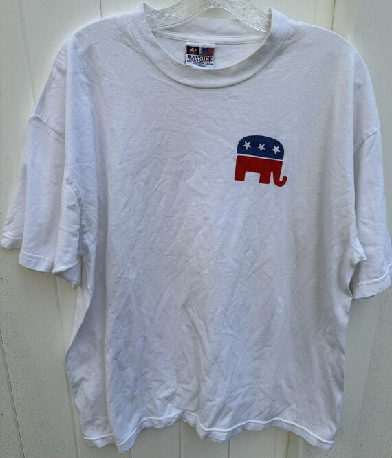 Republican Party Elephant Logo Vintage T-Shirt By… - image 1