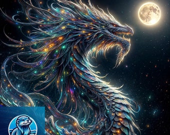 Dragon Art, Fantastic Art, Art for Download,Poster for download,Magical World of Dragons: Digital Illustrations and Fantastic Art