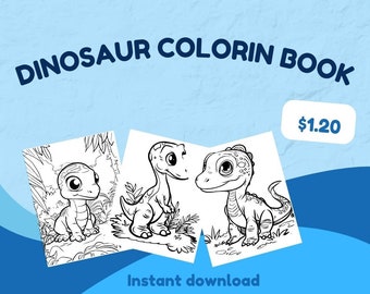 Dibujos para colorear de dinosaurios imprimibles para niños