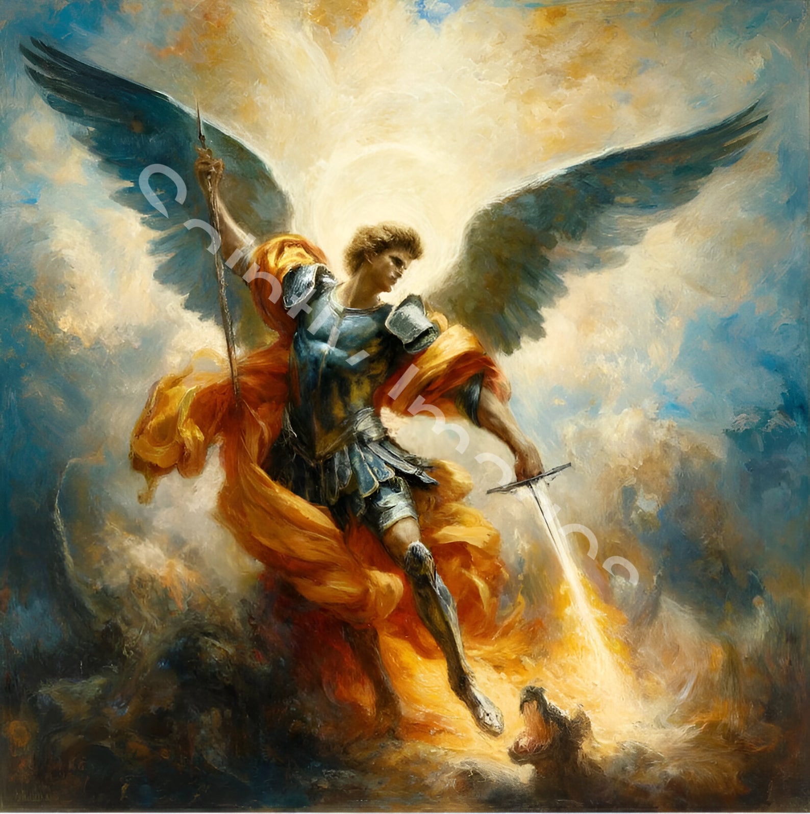 Saint Michael the Archangel | Digital Print | Downloadable Wall Art ...