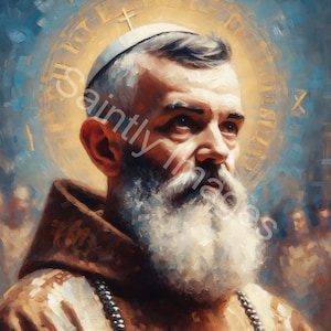 Saint Padre Pio | Digital Print | Wall Art | Downloadable | Catholic Saint | Christian