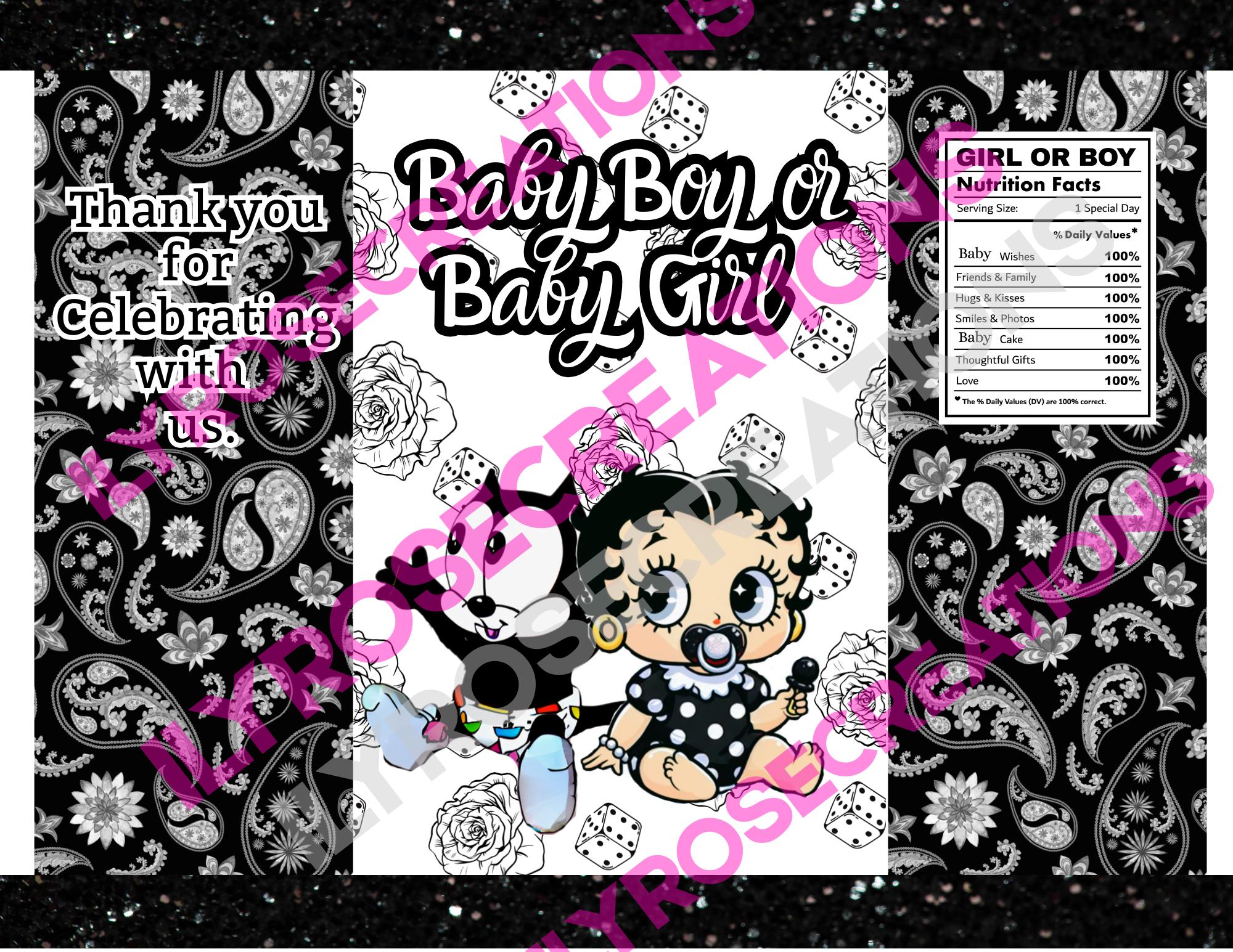 Baby Felix or Baby Betty Boop Chip Bags - Etsy