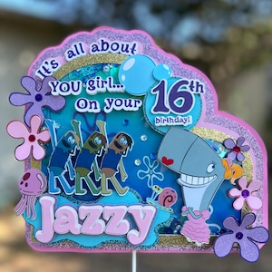 Pearl krabs cake topper