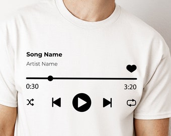 Custom Song T-Shirt: Personalized Music Gift