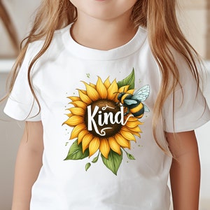 Be Kind Sunflower Graphic T-Shirt: Mom Life Tee