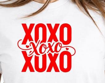 XOXO Valentine Shirt | Love Graphic sweatshirt | Valentine’s Day Gift Tee | DTF Printed Shirt