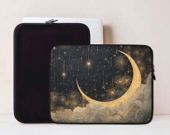Celestial Laptop Sleeve, Macbook Sleeve for Pro or Air, 13 14 15 inch Laptop Case, Aesthetic Coworker Gift, Back to School Gift | LS010