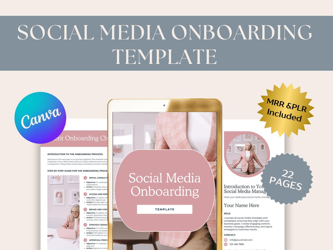 Social Media Onboarding Template Canva Guide for Freelancers and