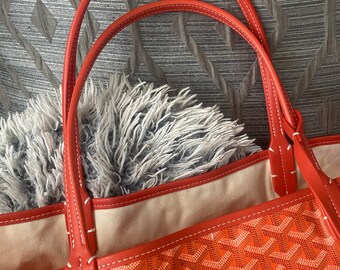 Goyard orange tote