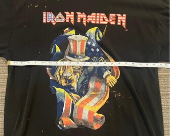 Vintage Iron Maiden Eddie the Head Uncle Sam Shirt OM Tag - Etsy