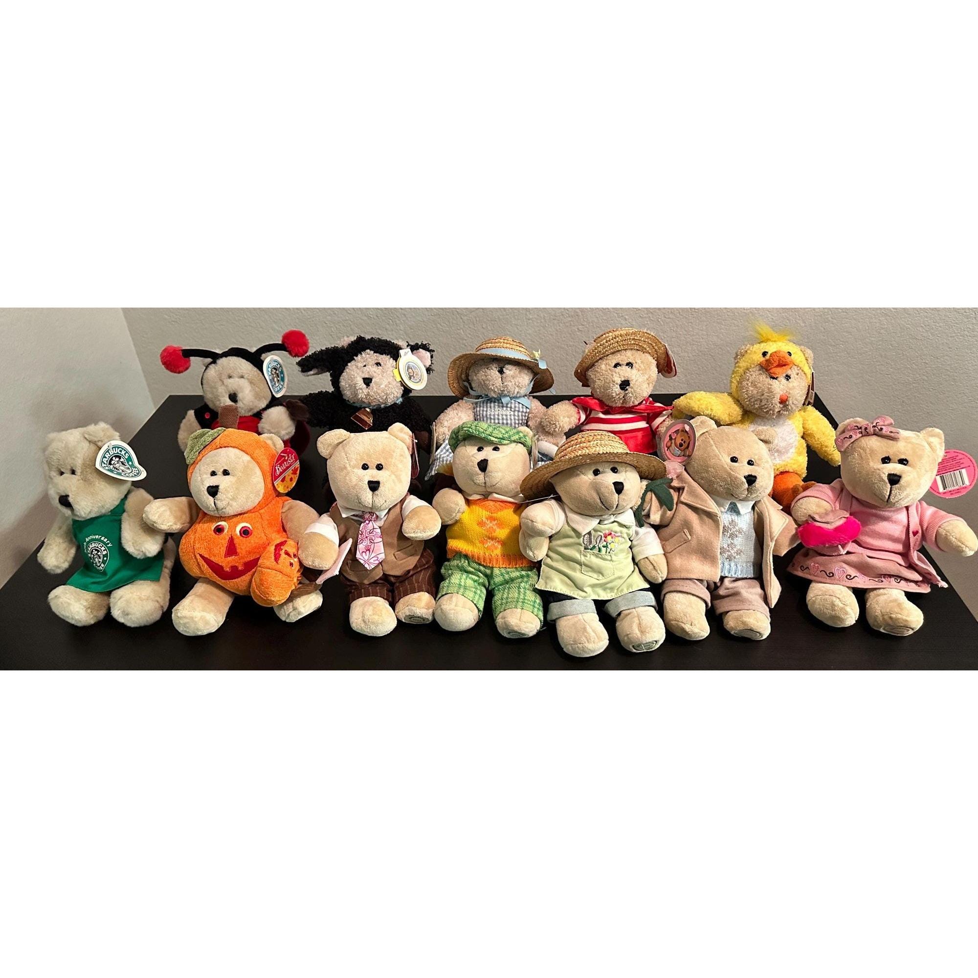 スターバックス ベアリスタ ジャイアント 2002 ホリデー Bearista Starbucks 2002 Limited Edition Gendron Roadster w/Holiday Bearista
