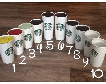 Mug Starbucks Original Merchandising - Céramique Blanche Vintage - Occasion Bon État