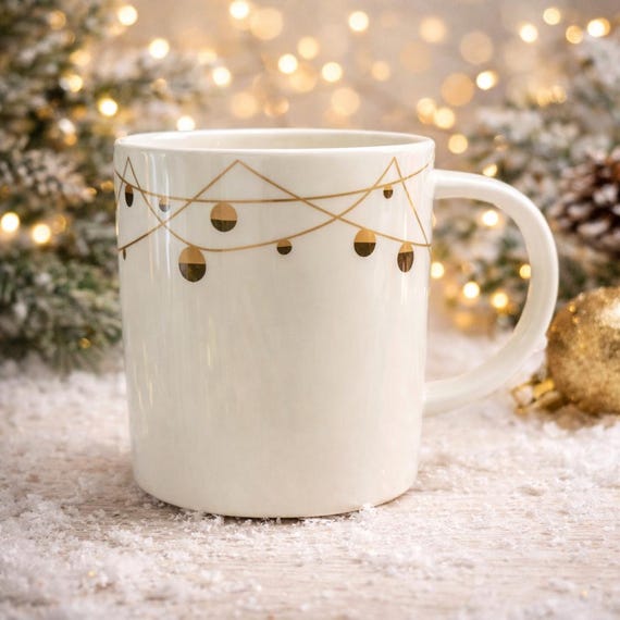 Starbucks 2012 Holiday Mug, Christmas Bulbs, Bone China (14oz). Ship Fast!  - Etsy UK
