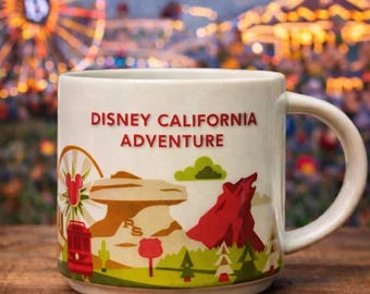 Disney California Adventure You Are Here Starbucks Mug. Ship Fast!