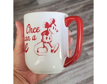 Disney Parks Once Upon a Time Mickey and Minnie Coffee Mug Cup. Ship fast!