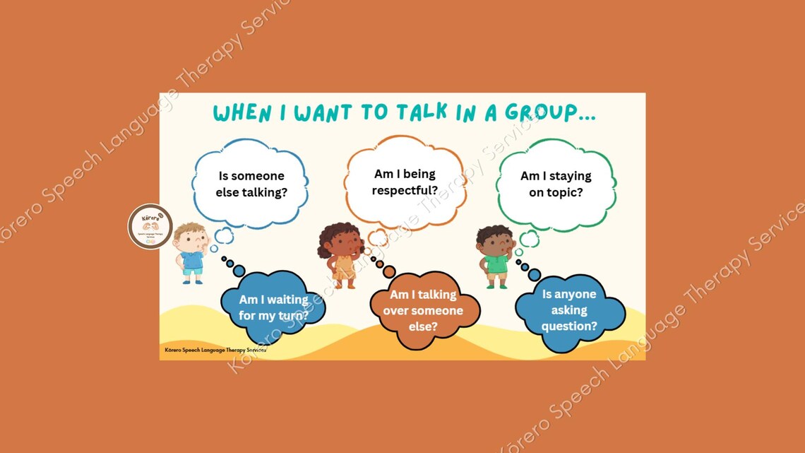 Social Cues When Talking in a Group - Social Skills - Kids - Etsy