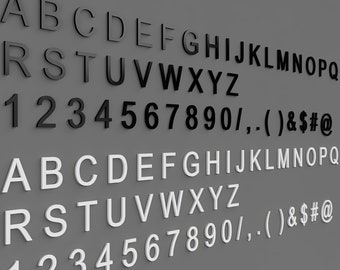Cut Out Acrylic Letters: 1.77" Custom Sign Characters